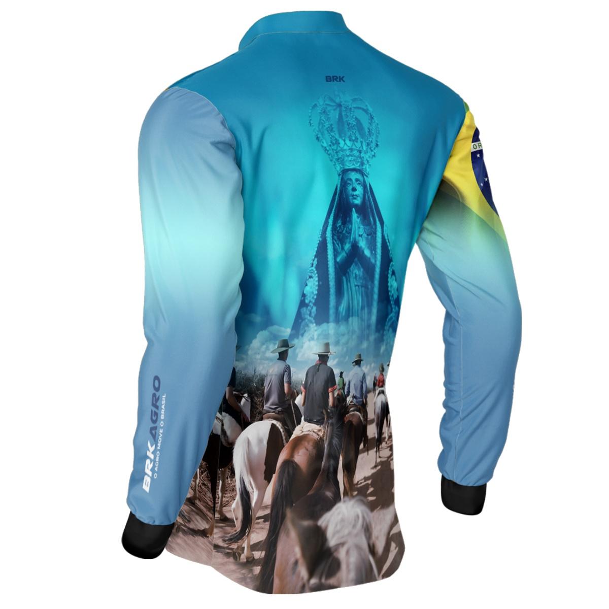 Camisa Agro Brk Cavalgada Devoto Nossa Senhora com UV50+ - BRK AGRO