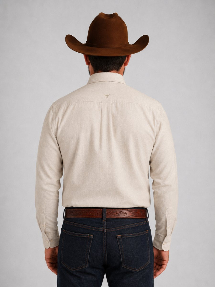 Camisa BRK M/L Classic Bege