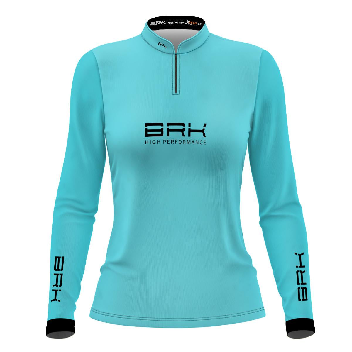 Camisa Agro Brk Feminina Ciano com Proteção Solar UV50+ - Brk Agro