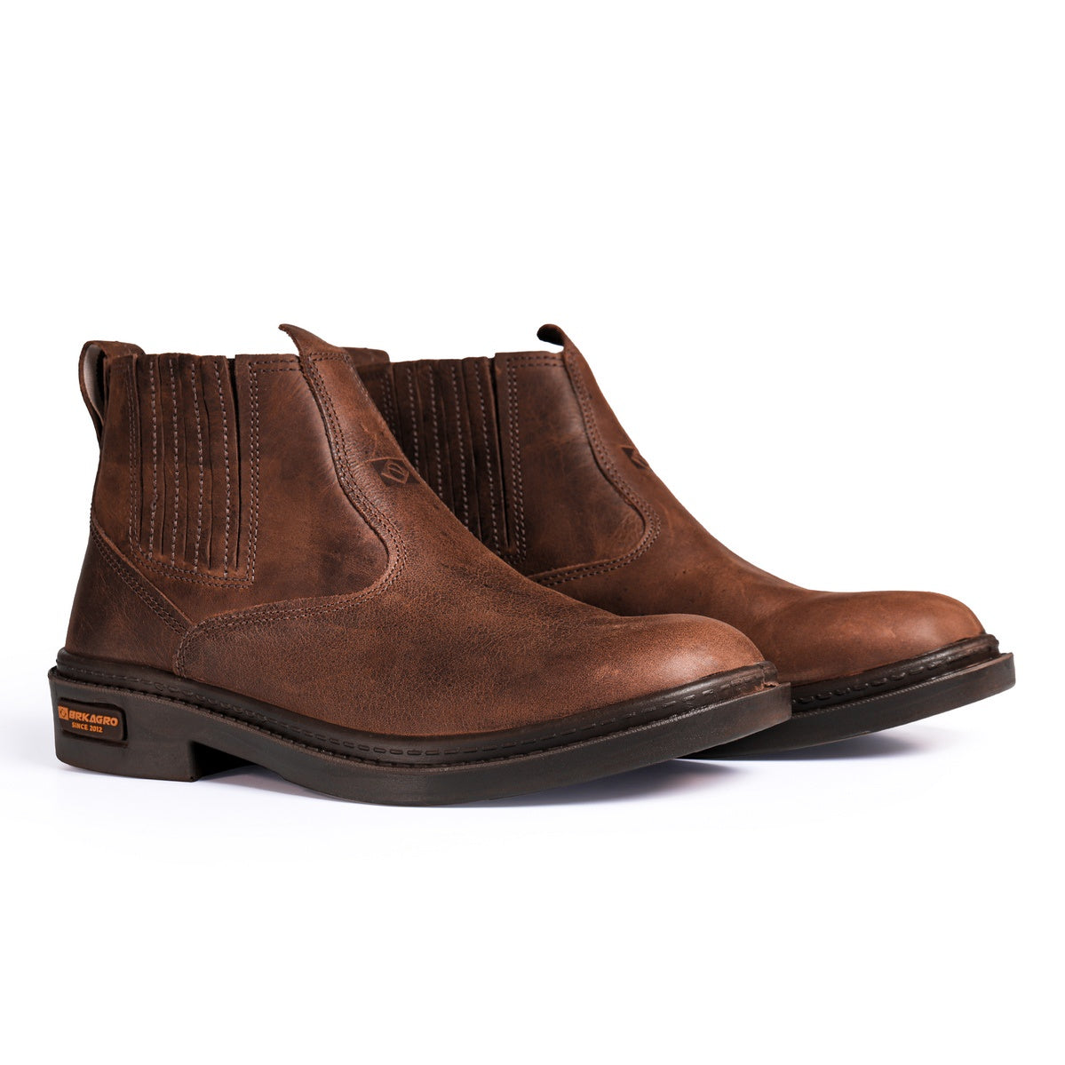 Botina Brk Texas Brown - Couro Legítimo - Brk Agro