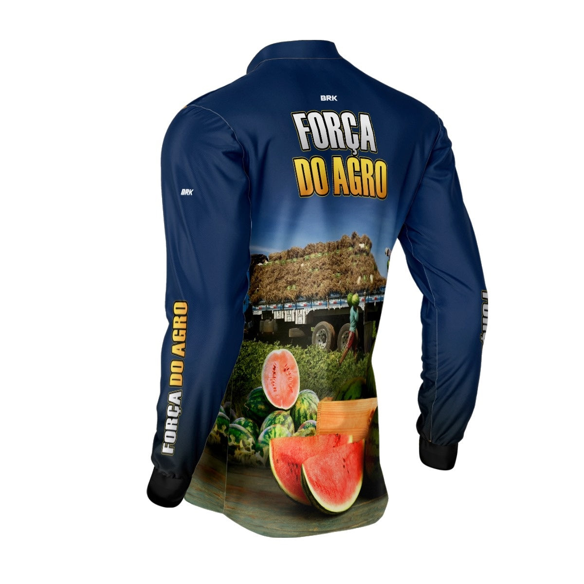 Camisa Agro Brk A Força do Agro Produtor de Melancia com UV50+ - BRK AGRO