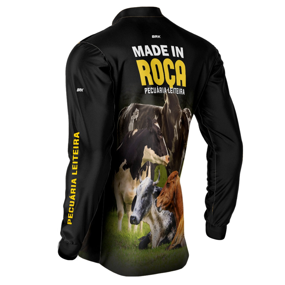 Camisa BRK Agro Gado Cruzado Pecuária Leiteira com Proteção Solar Uv50+ - Brk Agro