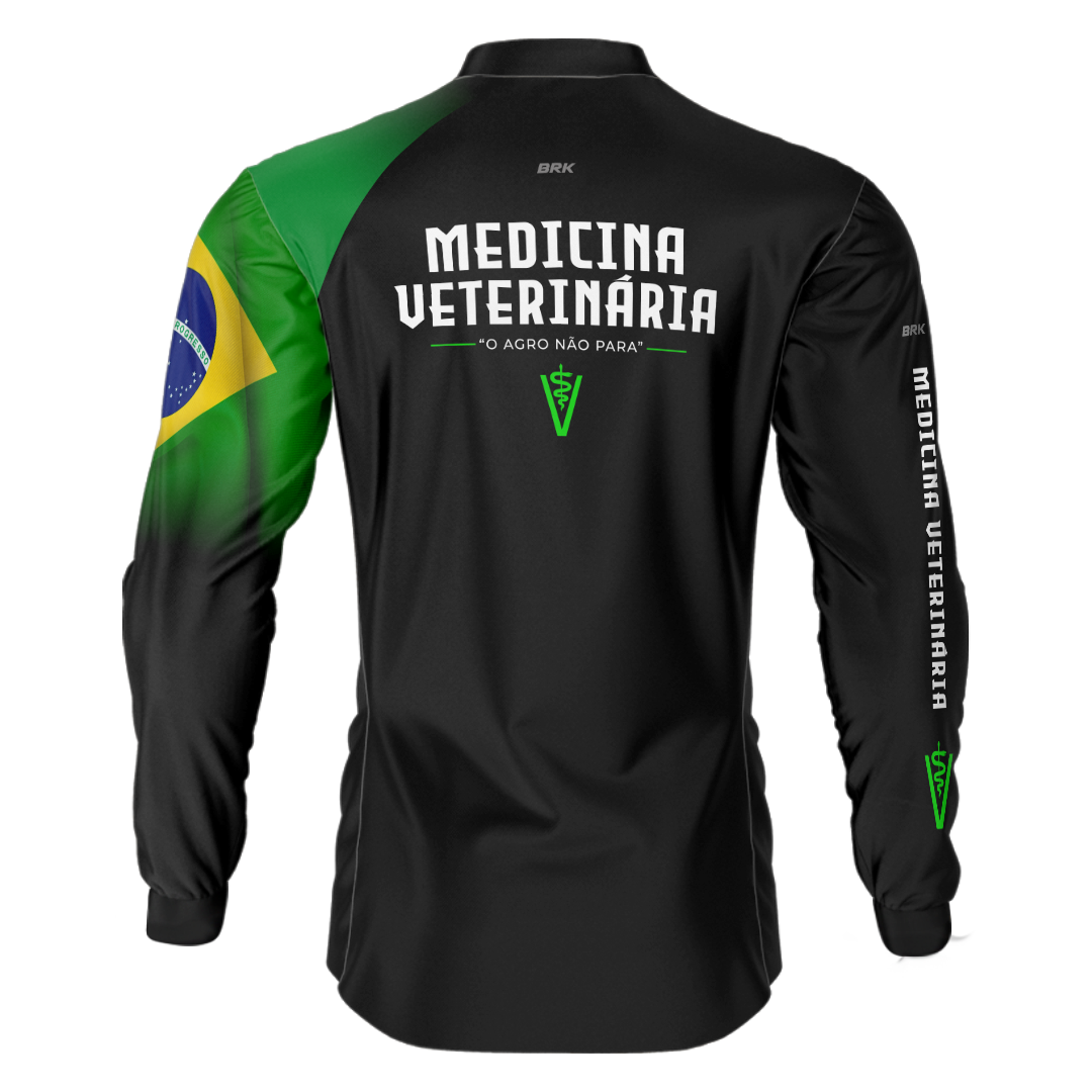 Camisa Agro Brk Medicina Veterinária com Proteção Solar UV50+ - Brk Agro