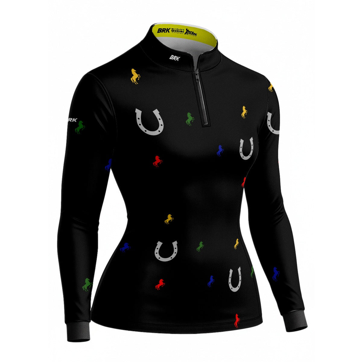 Camisa Agro Brk Ferradura Cavalos Coloridos com Proteção Solar UV50+ - Brk Agro