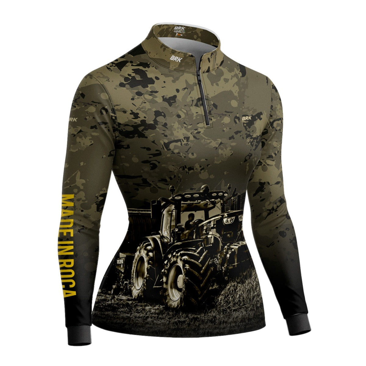 Camisa Agro Feminina Brk Camuflada com Proteção Solar UV50+ - Brk Agro