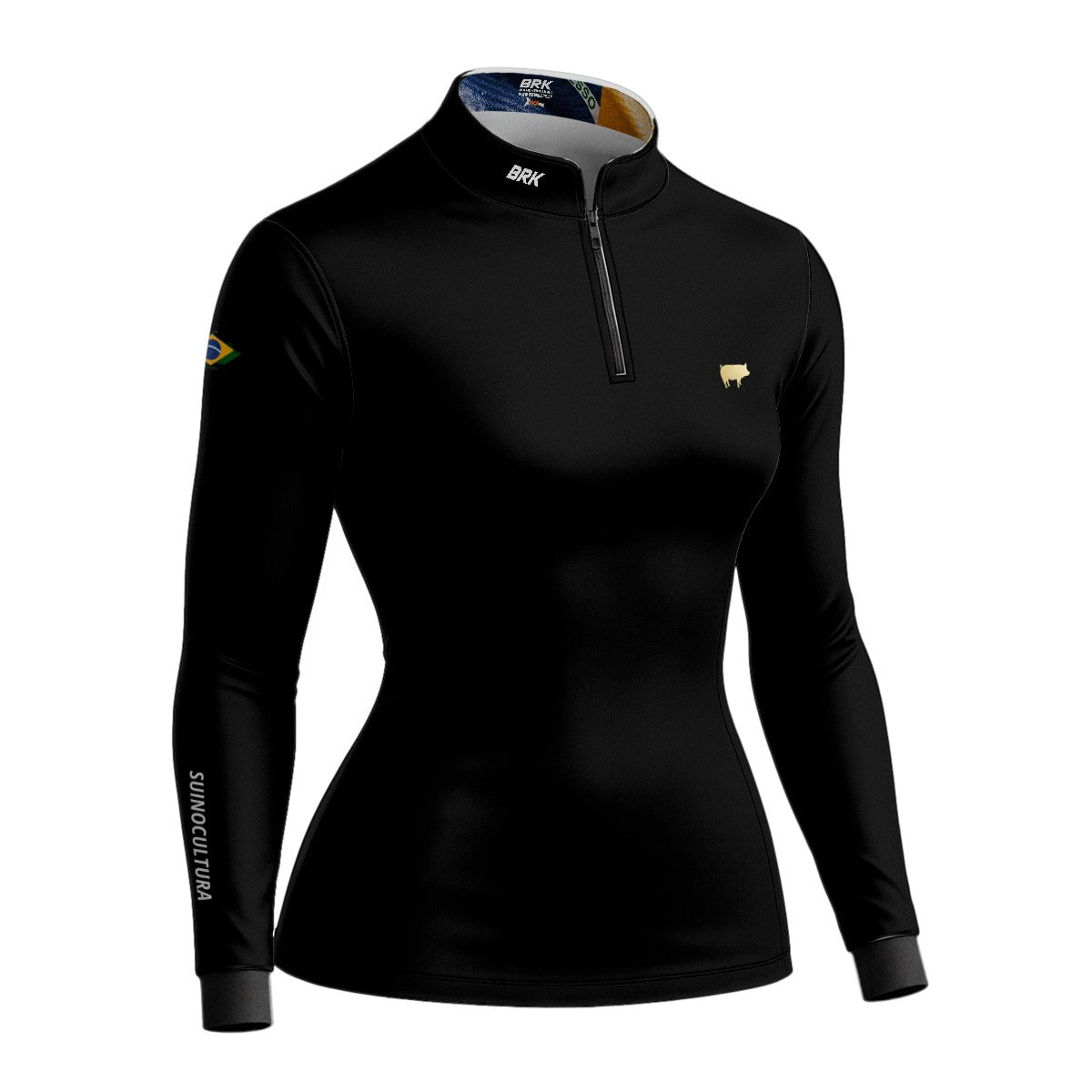 Camisa Agro Feminina Brk Suinocultura com Proteção Solar UV50+ - Brk Agro