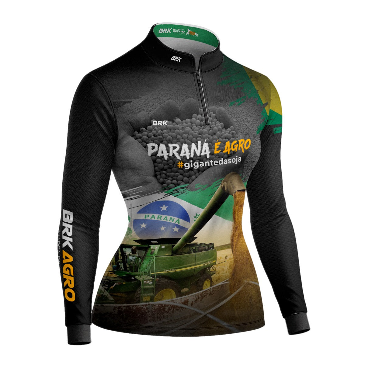 Camisa Agro Feminina Brk Paraná é Agro com Proteção Solar UV50+ - Brk Agro