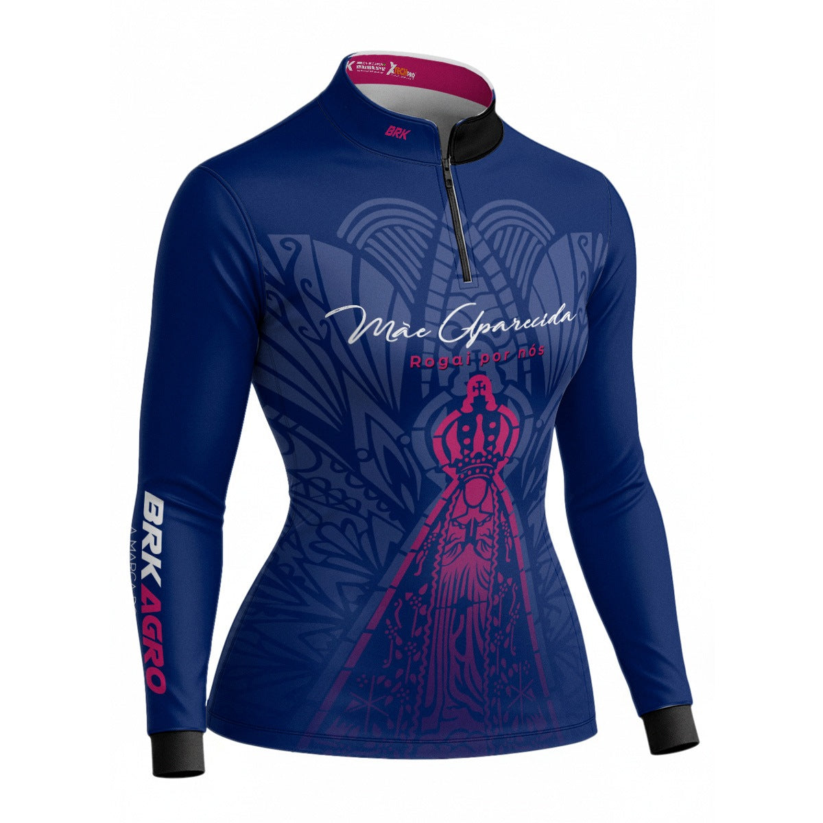 Camisa Agro Feminina Brk Nossa Senhora Mãe Aparecida com Proteção Solar UV50+ - Brk Agro