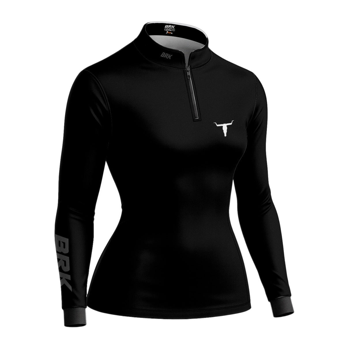 Camisa Agro Feminina Brk Long Horn Black com Proteção UV50 - Brk Agro