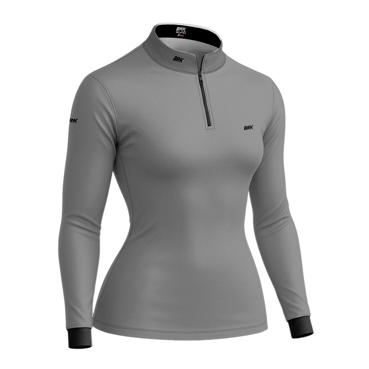 Camisa Agro Feminina Brk Básica Cinza Claro com Proteção Solar UV50+ - Brk Agro