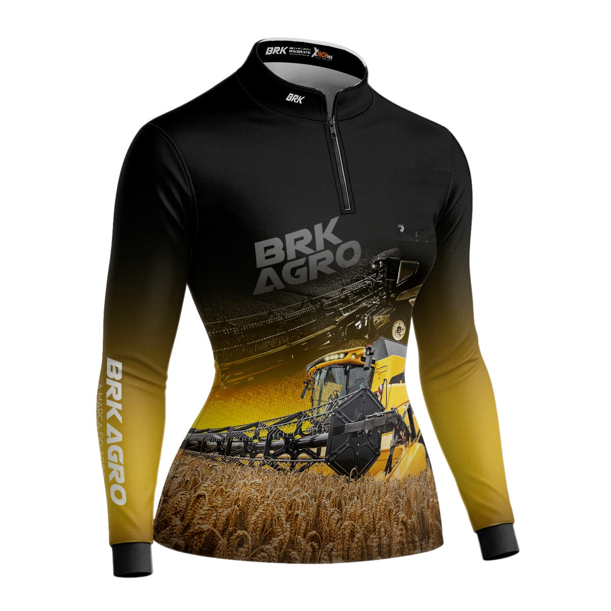 Camisa Agro Feminina Brk Colheitadeira CR11 com Proteção Solar UV50+ - Brk Agro