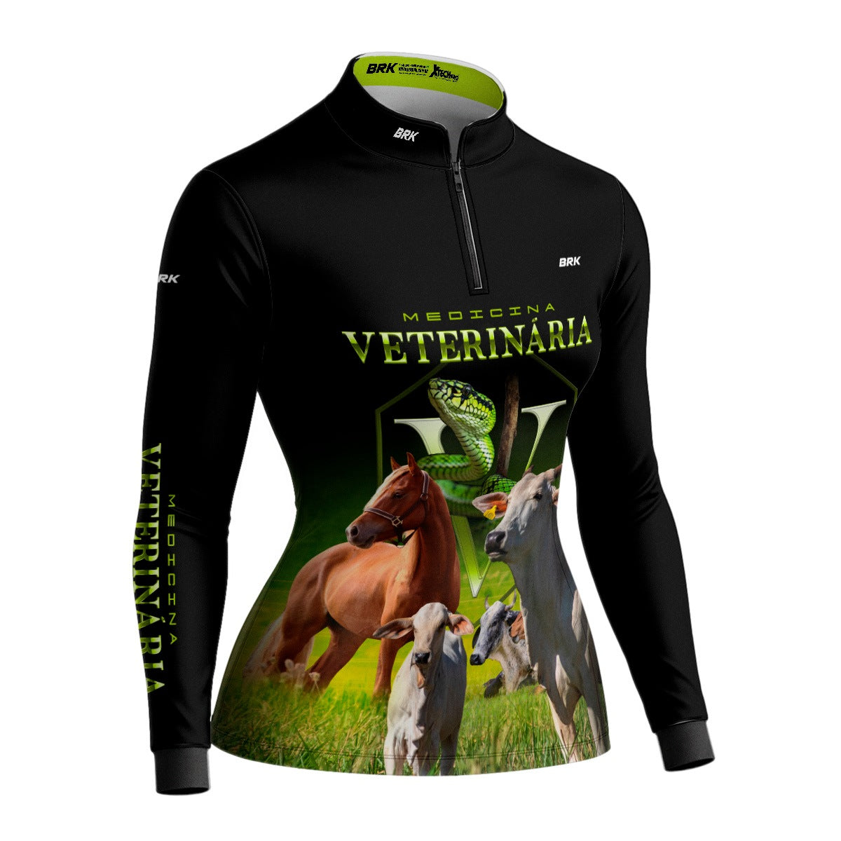 Camisa Agro Feminina Brk Medicina Veterinária com Proteção Solar UV50+ - Brk Agro