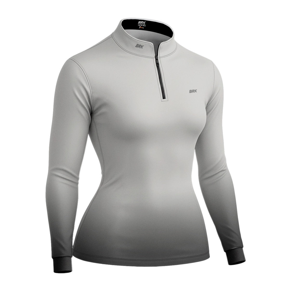 Camisa Feminina Brk Basic Cinza Claro com Proteção Solar UV50 Envio Imediato - Brk Agro