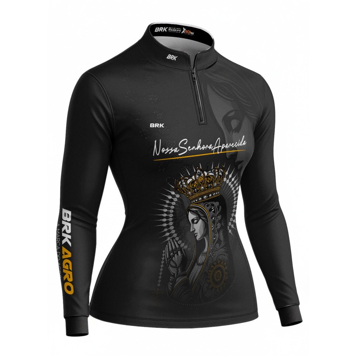 Camisa Agro Feminina Brk Nossa Senhora com Proteção Solar UV50+ - Brk Agro