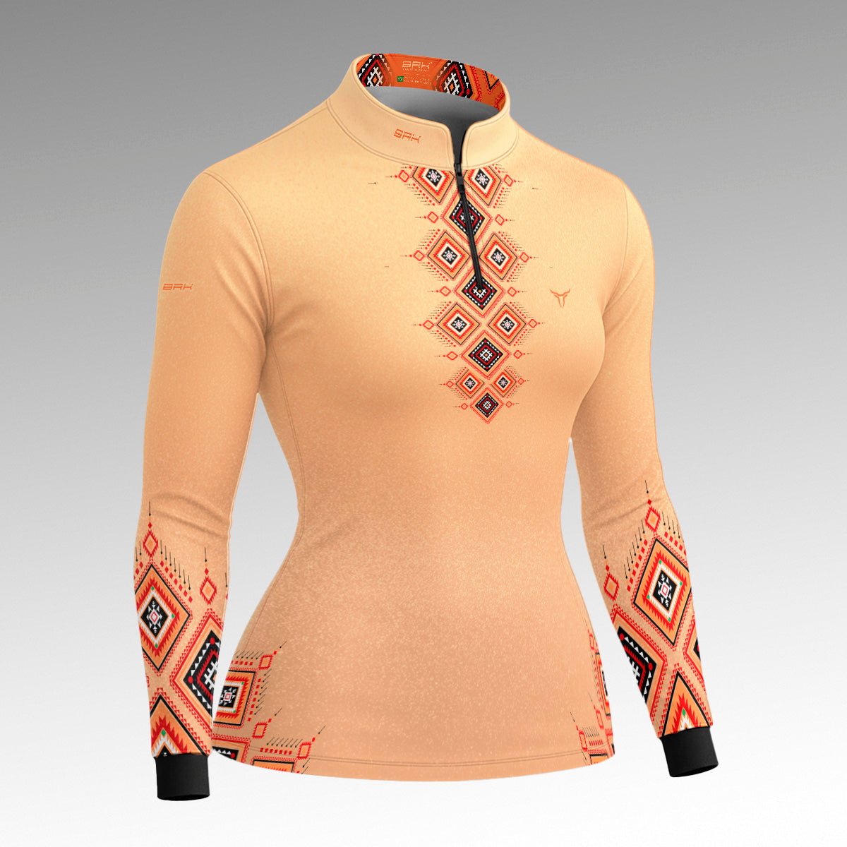 Camisa Feminina Apache Laranja com UV50