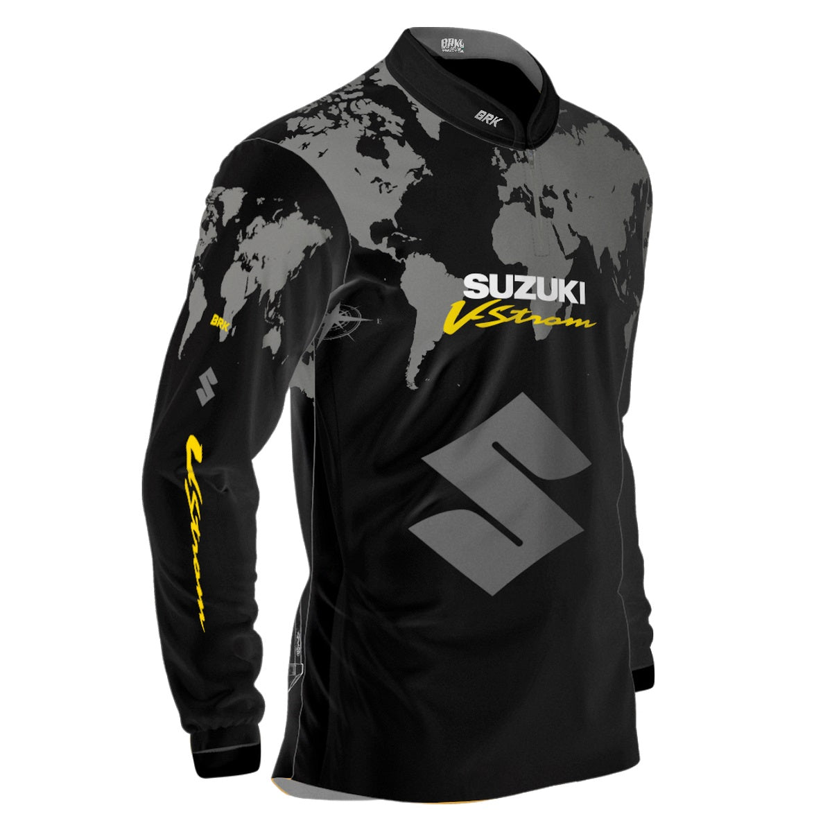 Camisa Motociclismo Brk Suzuki Vstron com Proteção Solar UV50+