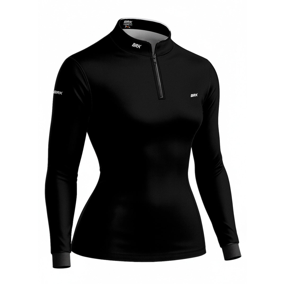 Camisa Térmica Feminina Brk Basic Preta com Proteção Solar UV50+ - Brk Agro