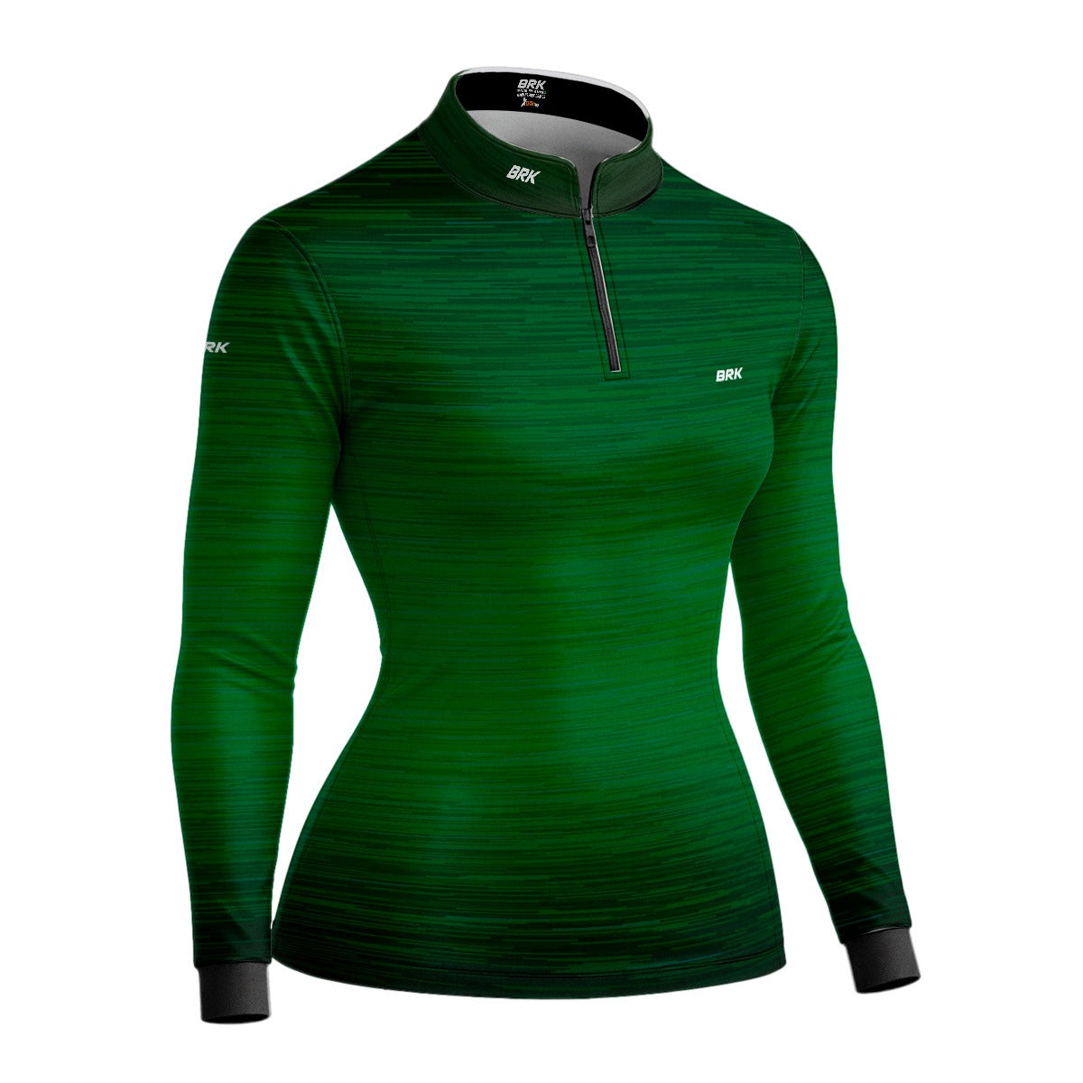Camisa Agro Feminina Brk Mescla Verde Escuro com Proteção Solar UV50+ - Brk Agro