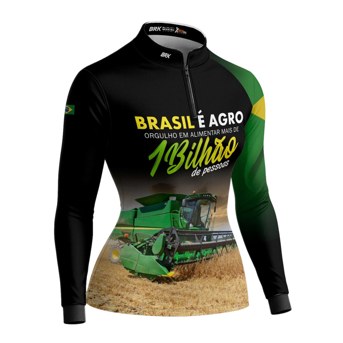 Camisa Agro Feminina Brk Agro é Bilhão com Proteção Solar UV50+ - Brk Agro