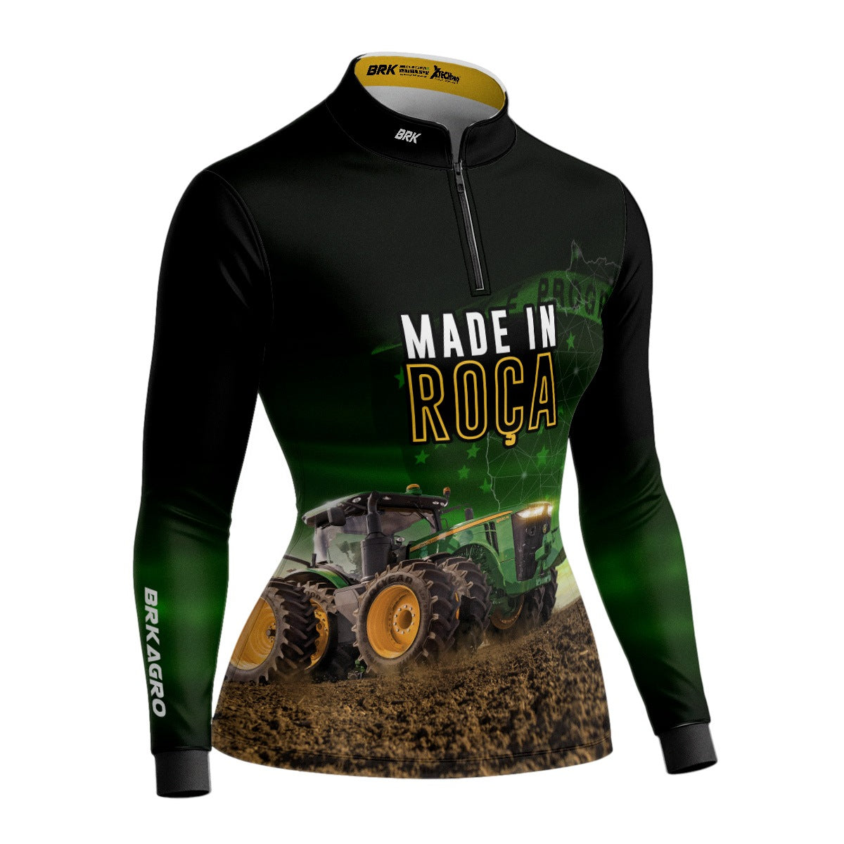 Camisa Agro Feminina Brk Made in Roça com Proteção Solar UV50+ - Brk Agro