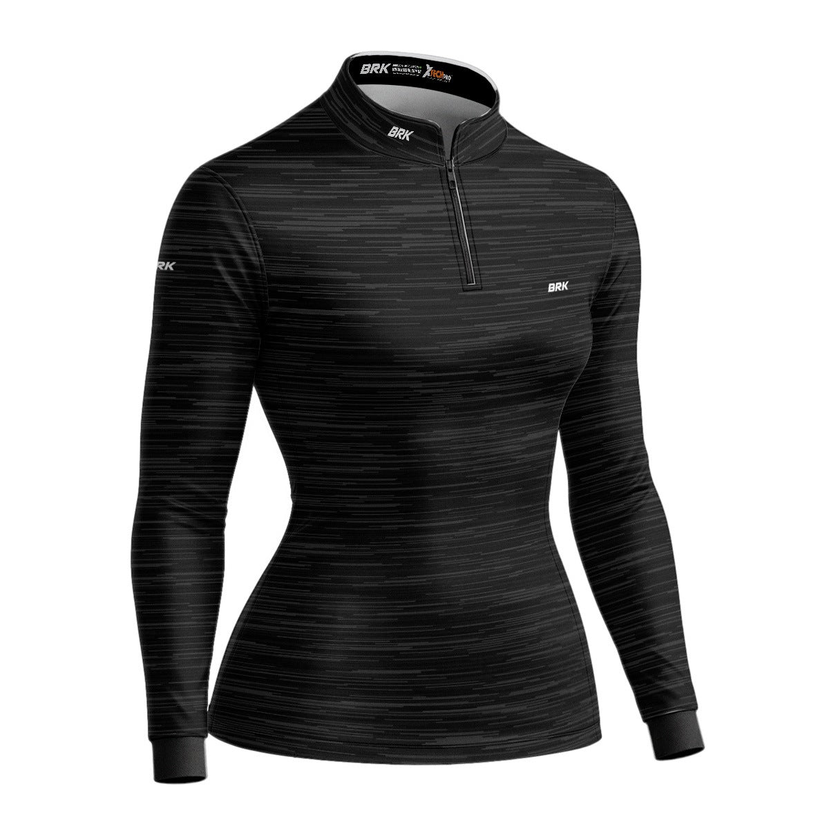 Camisa Agro Feminina Brk Mescla Cinza Escuro com Proteção Solar UV50+ - Brk Agro