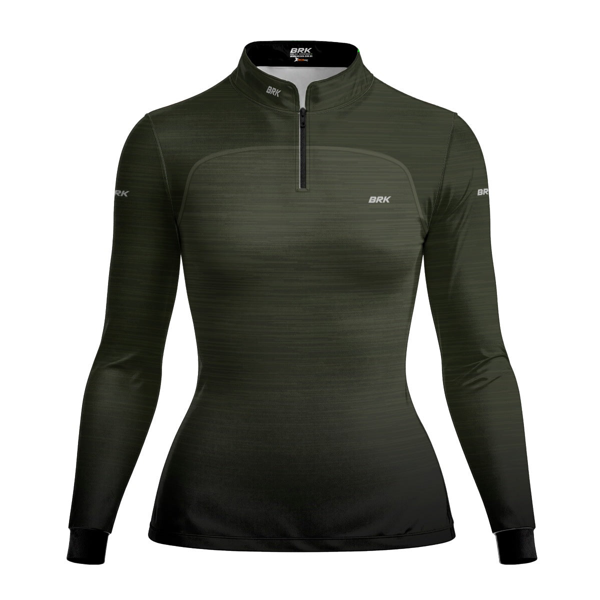 Camisa Agro Feminina Brk Mescla Verde com Proteção Solar UV50+ - Brk Agro