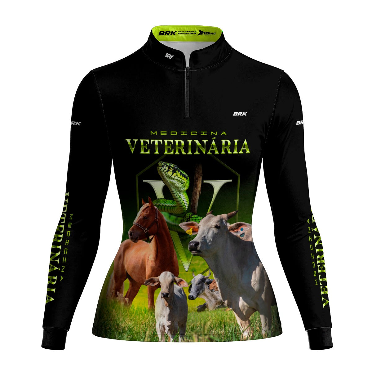 Camisa Agro Feminina Brk Medicina Veterinária com Proteção Solar UV50+ - Brk Agro
