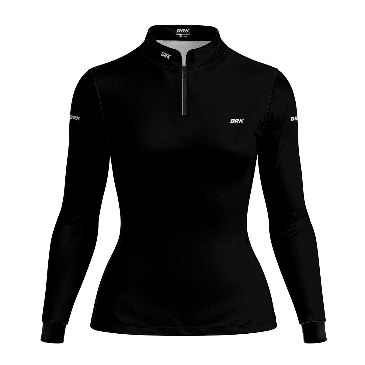 Camisa Feminina Brk Basica Preta com Proteção Solar UV50 Envio Imediato - Brk Agro