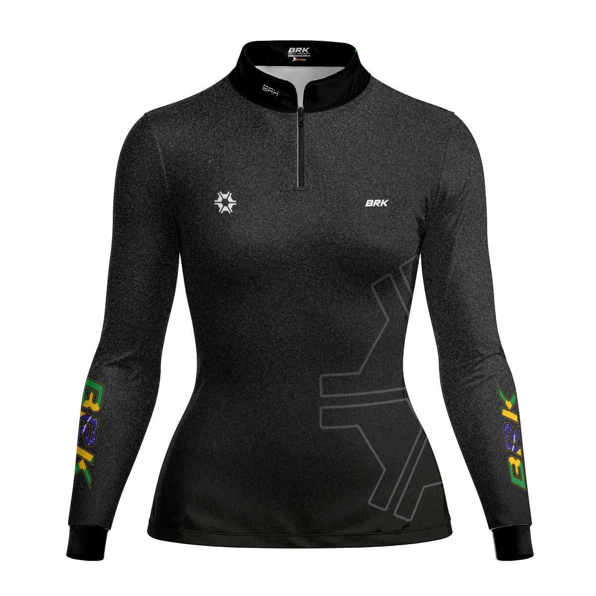 Camisa Agro Feminina Brk Agronomia Cinza com Proteção Solar UV50+ - Brk Agro