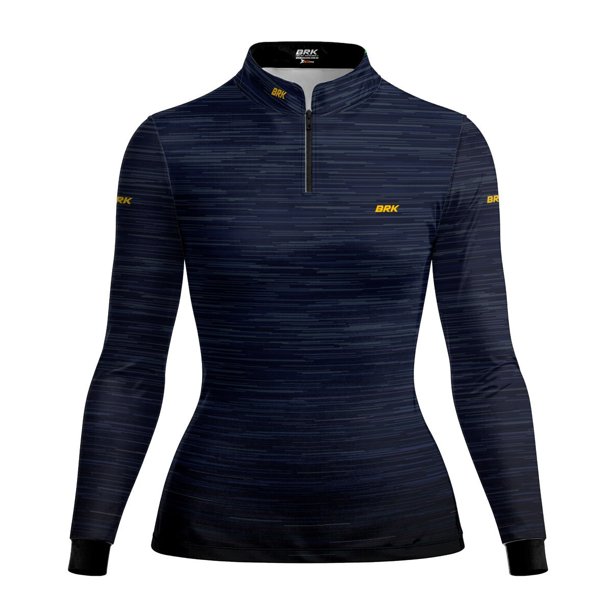 Camisa Agro Feminina Brk Mescla Azul Escuro com Proteção Solar UV50+ - Brk Agro