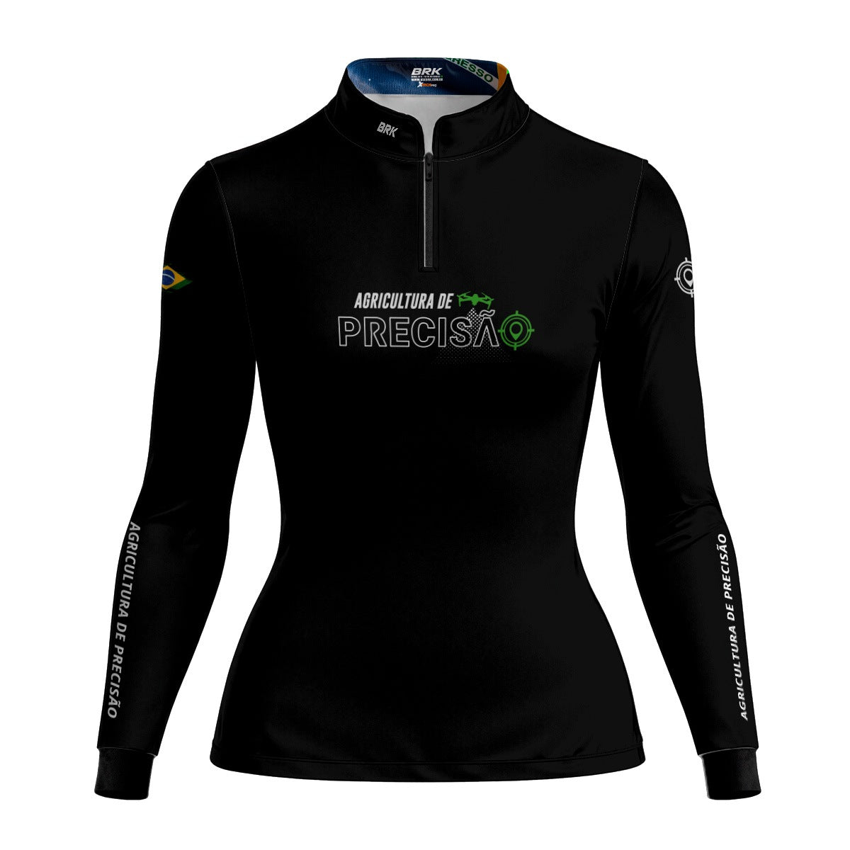 Camisa Agro Feminina Brk Agricultura de Precisão com Proteção Solar UV50+ - Brk Agro
