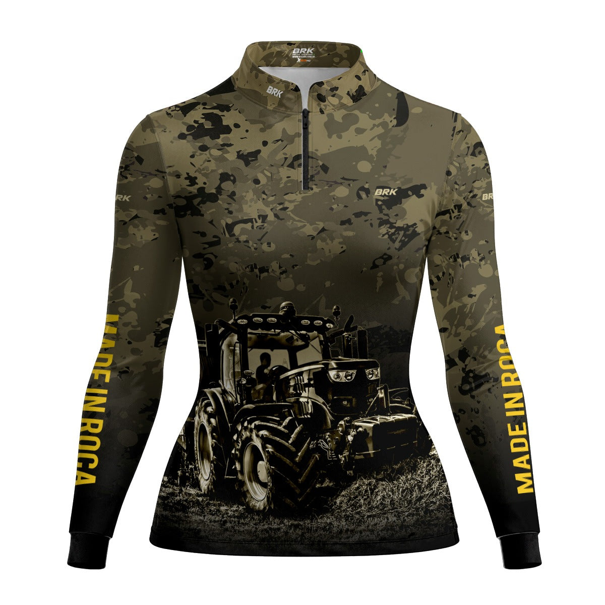 Camisa Agro Feminina Brk Camuflada com Proteção Solar UV50+ - Brk Agro