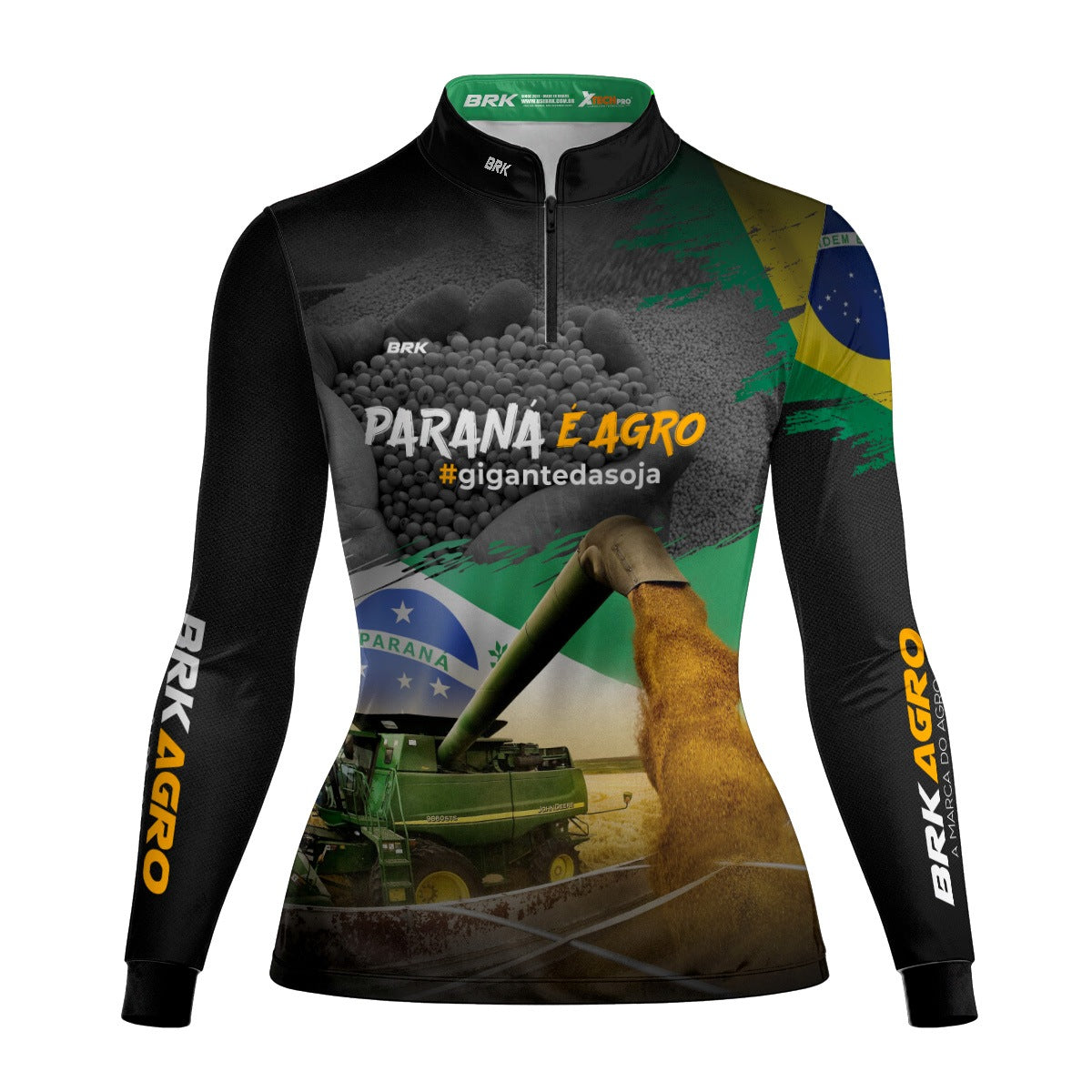 Camisa Agro Feminina Brk Paraná é Agro com Proteção Solar UV50+ - Brk Agro