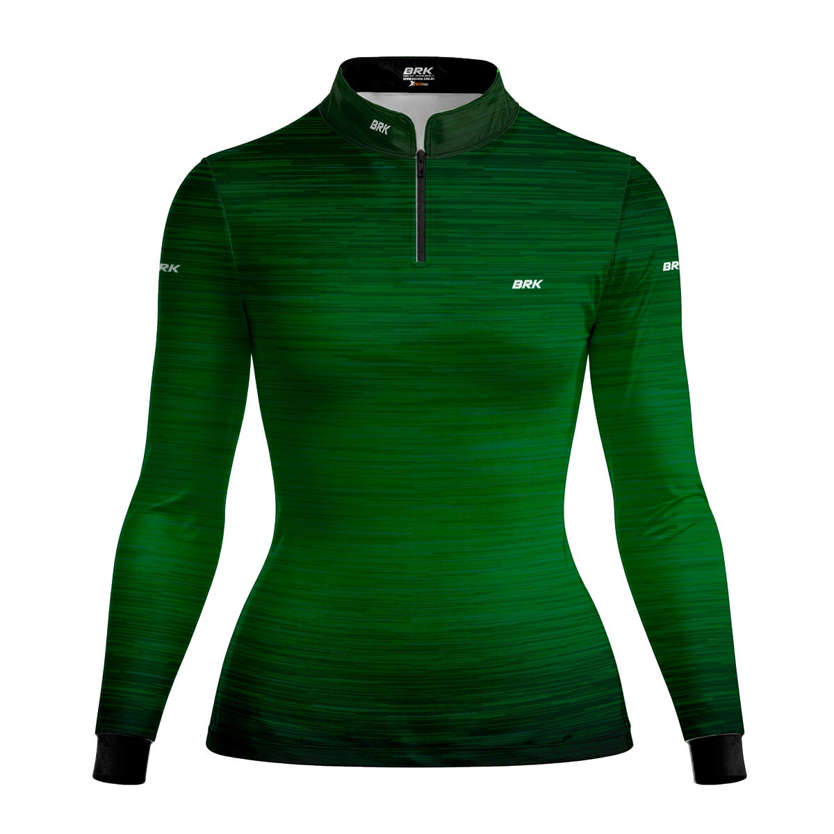 Camisa Agro Feminina Brk Mescla Verde Escuro com Proteção Solar UV50+ - Brk Agro