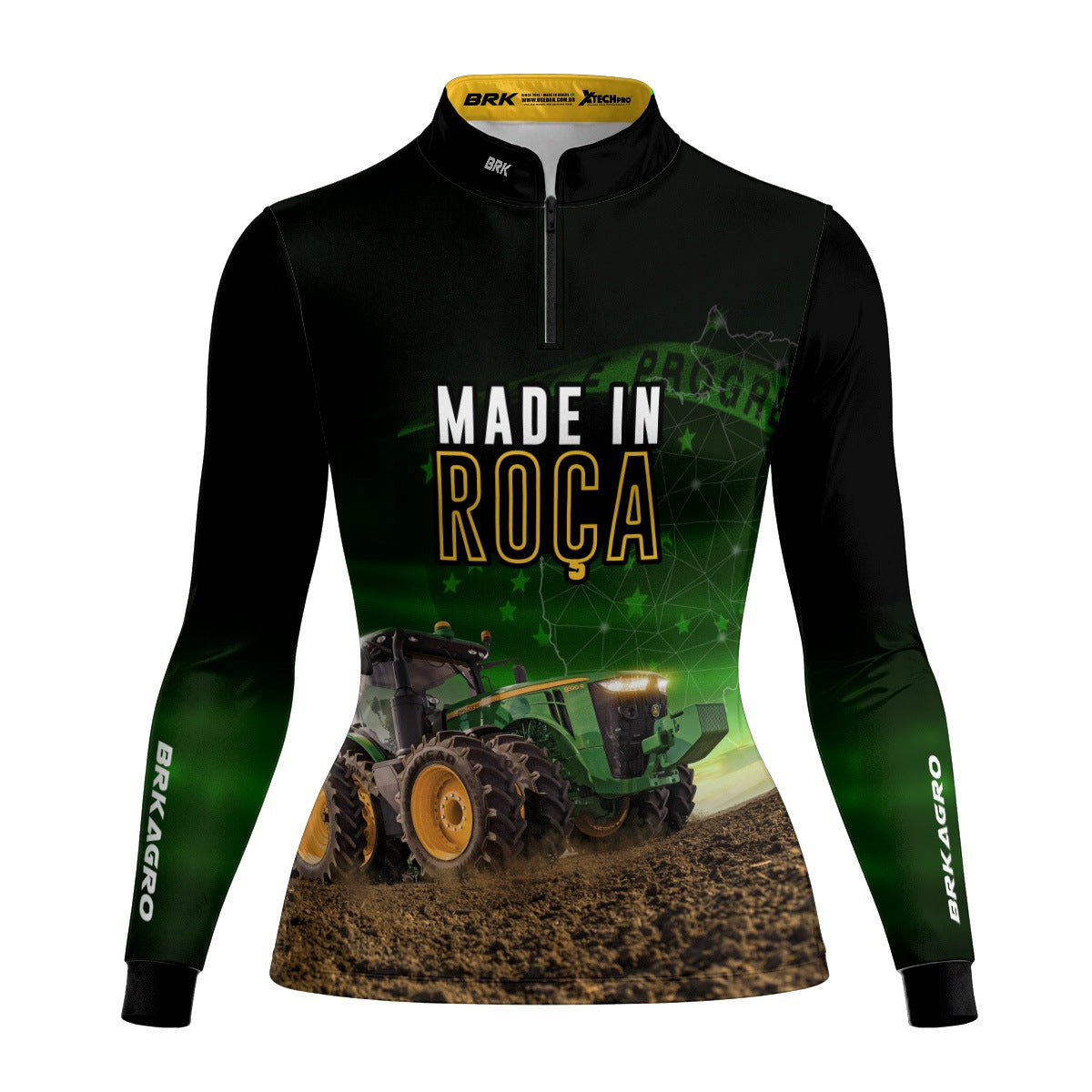 Camisa Agro Feminina Brk Made in Roça com Proteção Solar UV50+ - Brk Agro