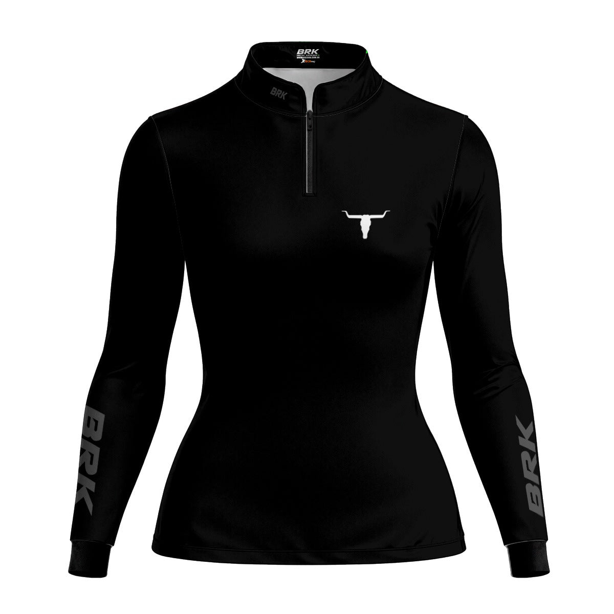 Camisa Agro Feminina Brk Long Horn Black com Proteção UV50 - Brk Agro
