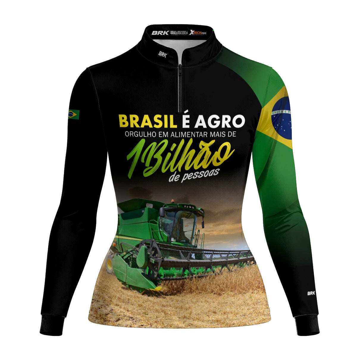 Camisa Agro Feminina Brk Agro é Bilhão com Proteção Solar UV50+ - Brk Agro
