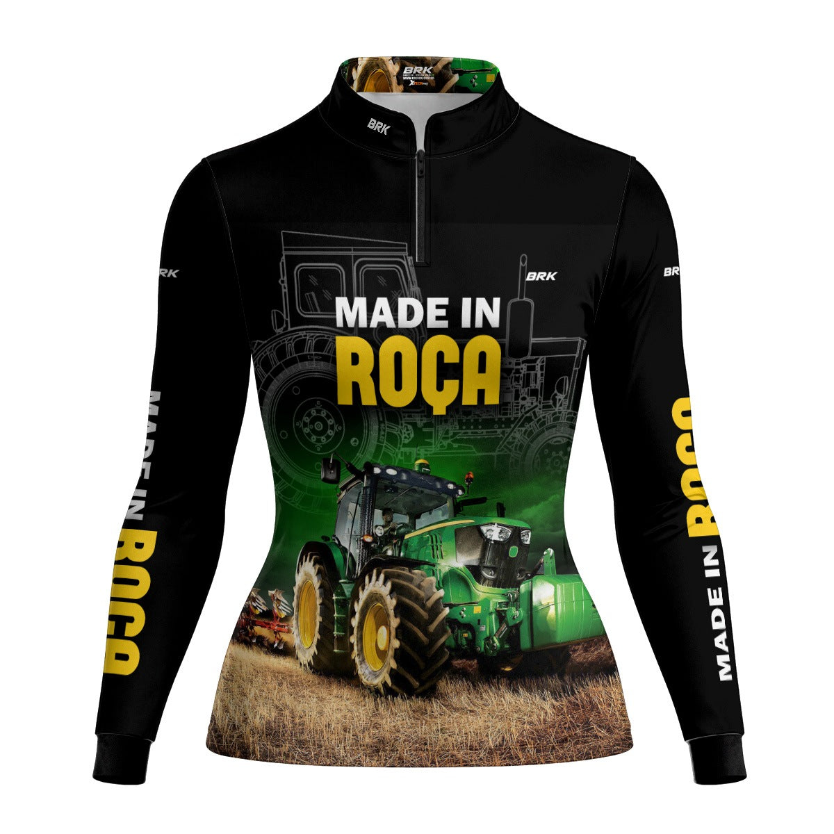 Camisa Agro Feminina Brk Made in Roça com Proteção Solar UV50+ - Brk Agro