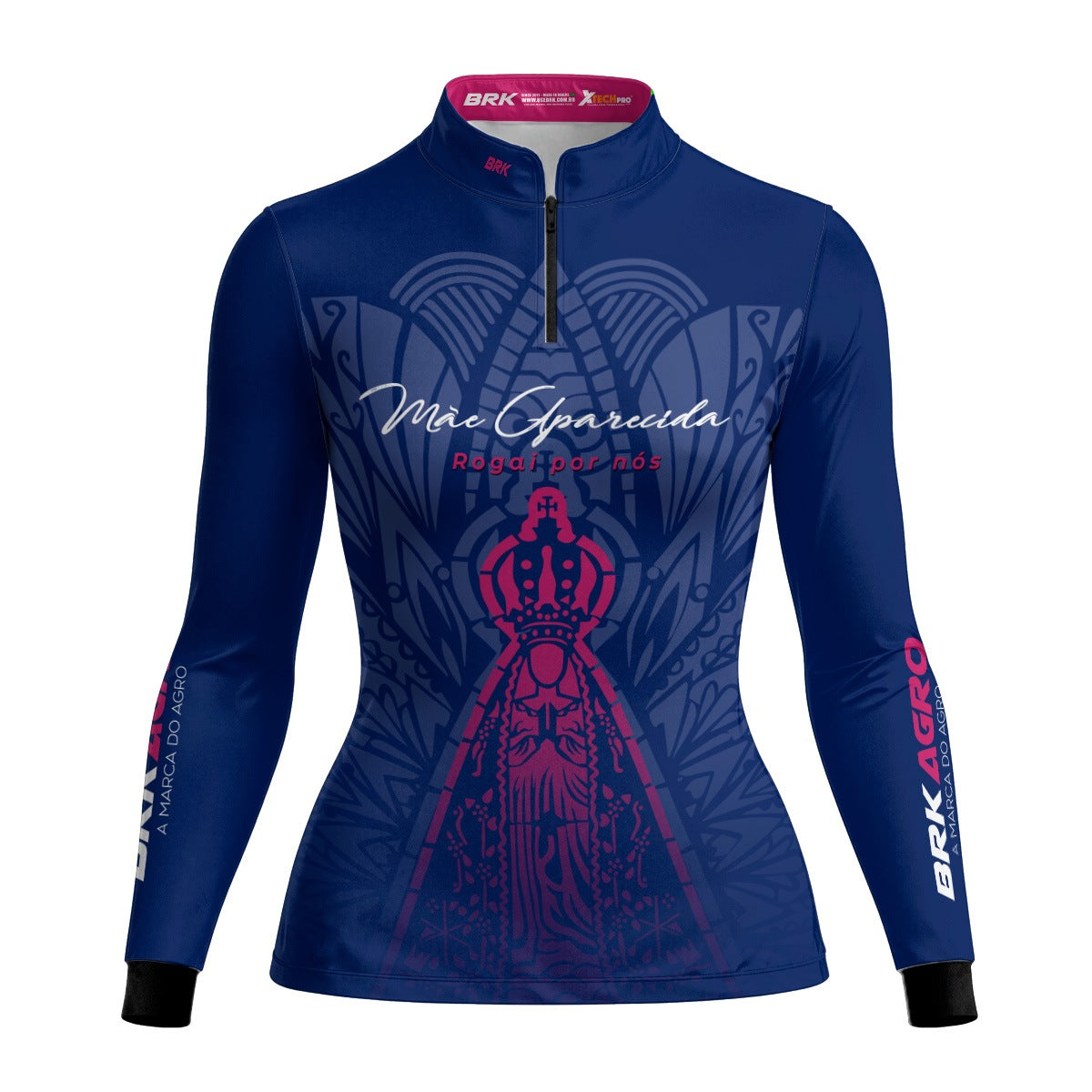 Camisa Agro Feminina Brk Nossa Senhora Mãe Aparecida com Proteção Solar UV50+ - Brk Agro