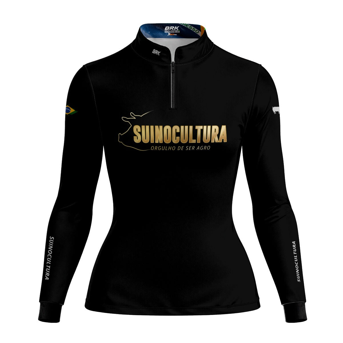 Camisa Agro Feminina Brk Suinocultura V2 com Proteção Solar UV50+ - Brk Agro