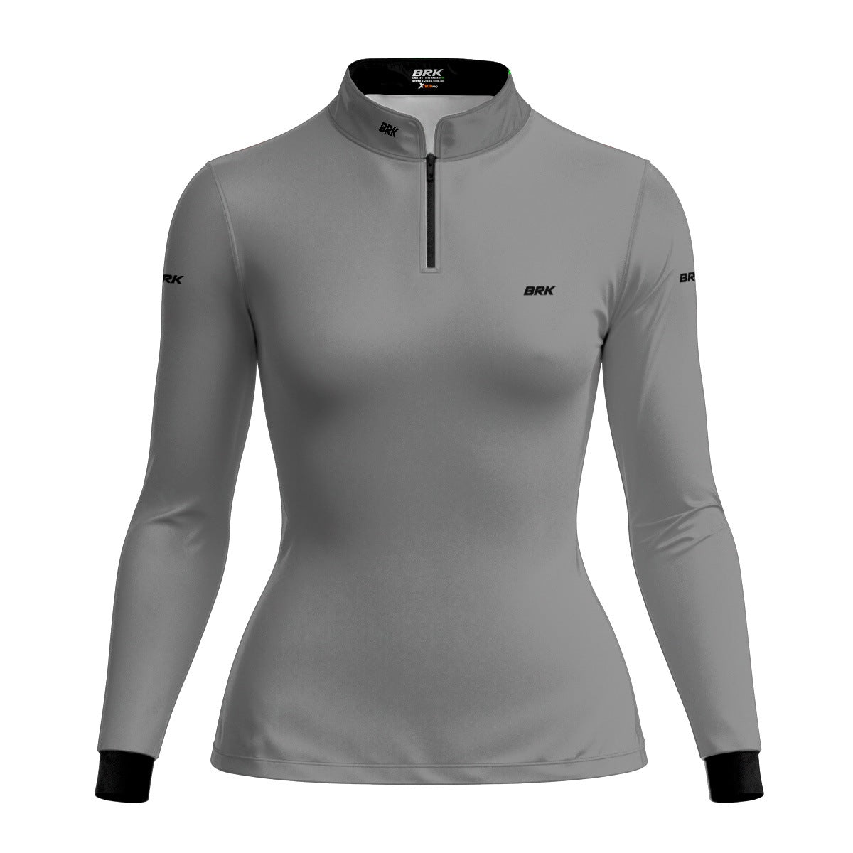 Camisa Agro Feminina Brk Básica Cinza Claro com Proteção Solar UV50+ - Brk Agro