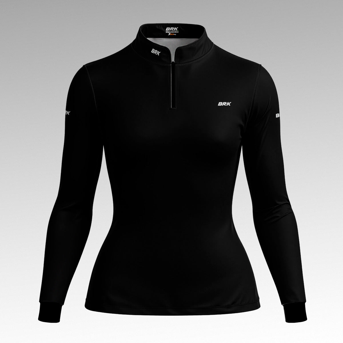 Camisa Feminina Brk Basica Preta com Proteção Uv50+ - Tamanho: P
