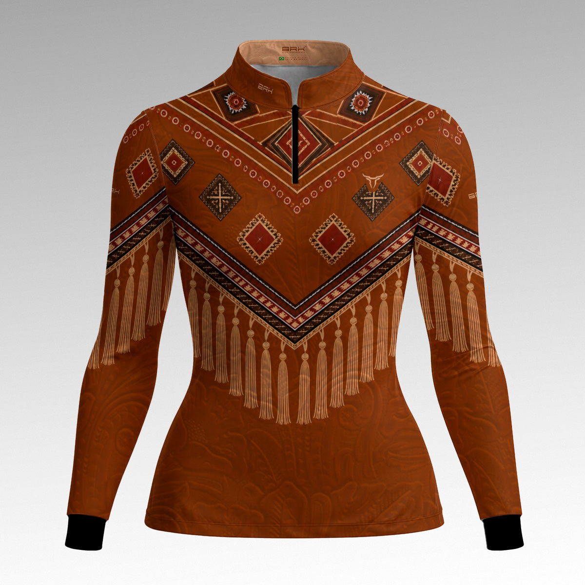 Camisa Brk Agro Feminina Apache Franjas com UV50+