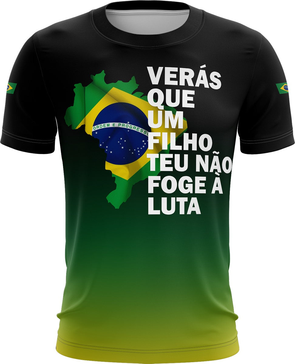 Camiseta Brasil Patriota Orgulho Brasileiro com Proteção UV50