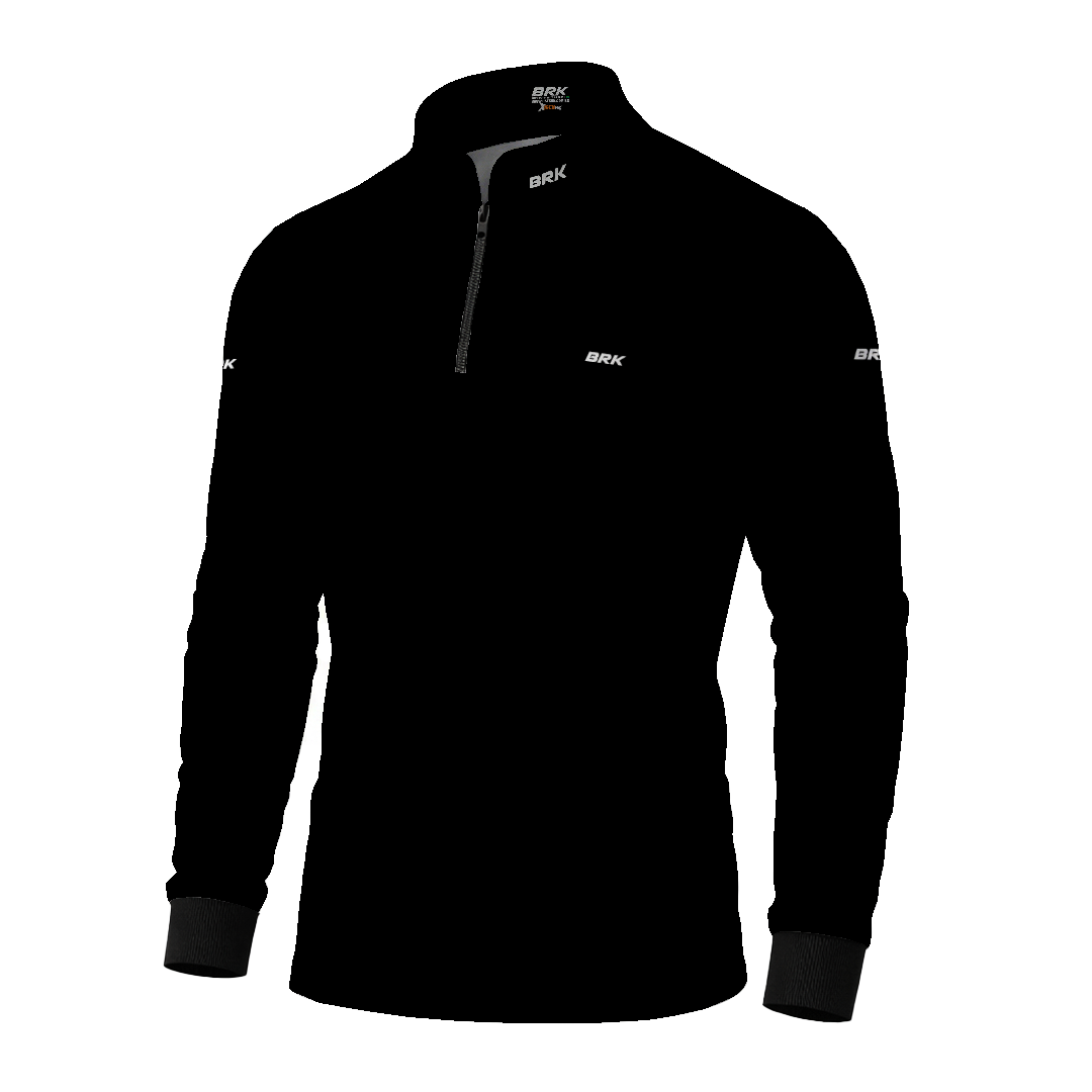 Camisa Brk Manga Longa Preta com Proteção Uv50+ - Tamanho: G1