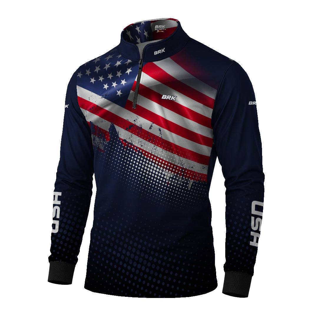 Camisa Brk Estados Unidos com Proteção Uv50+ - Tamanho: P