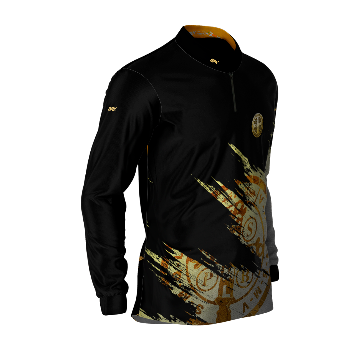 Kit 1 Boné Trucker Agro São Bento + 1 Camisa Agro Brk Grunge com Proteção Solar UV50+ - Brk Agro