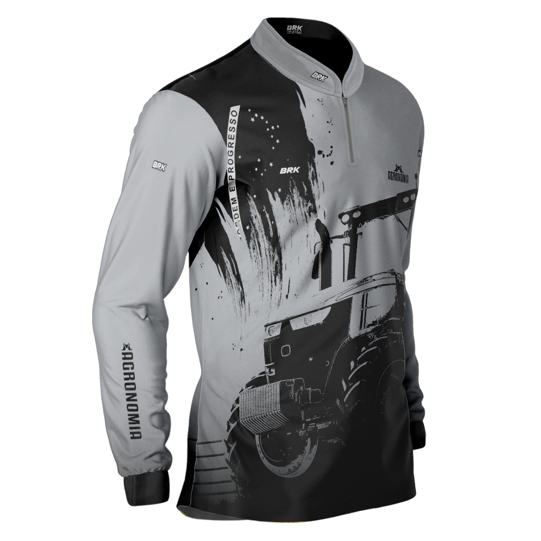 Camisa Agro Brk Cinza Agronomia 2.0 com UV50+
