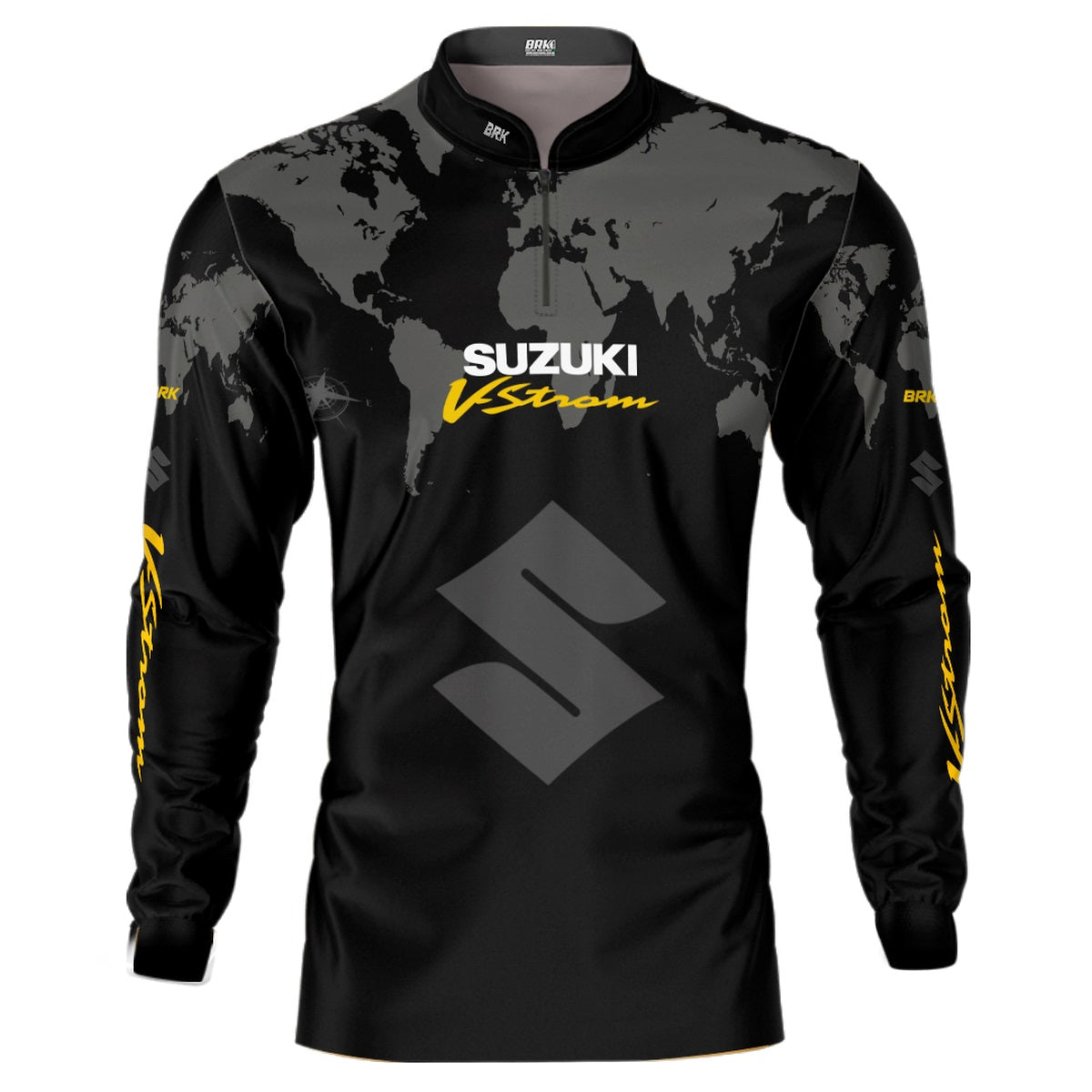 Camisa Motociclismo Brk Suzuki Vstron com Proteção Solar UV50+