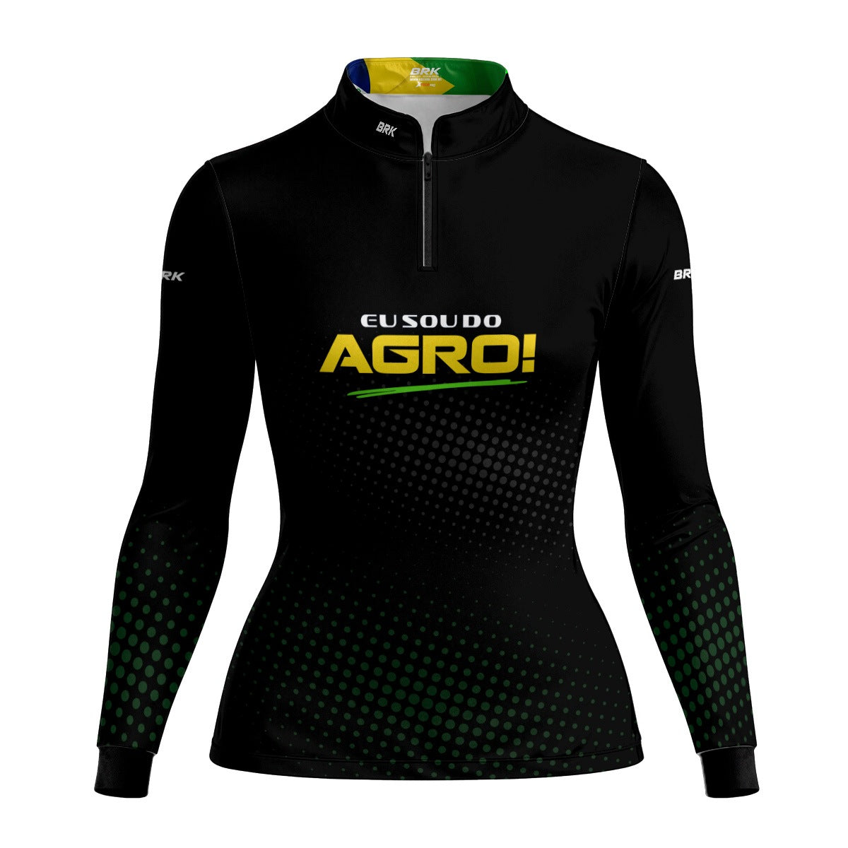 Camisa UV50 Agro Feminina Brk Eu Sou do Agro Preta - Brk Agro